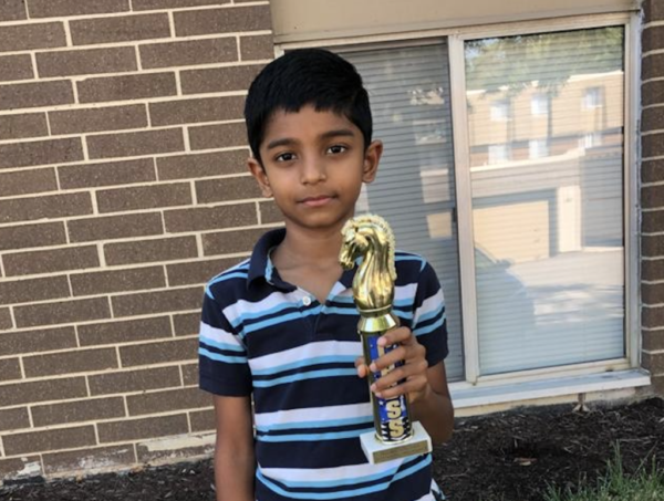 Sharath of Westlake wins the U1500 Section in the American Chess Convention this past Saturday.