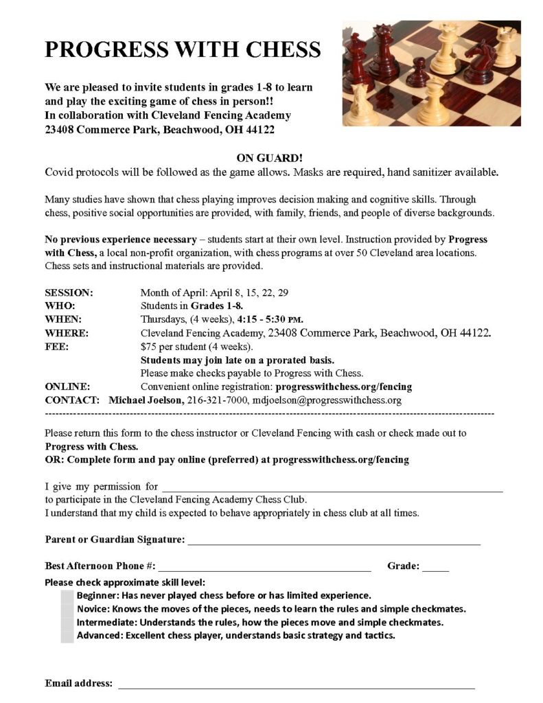 Cleveland Fencing Academy- April 21 &raquo; Cleveland Fencing Academy April 21 pdf