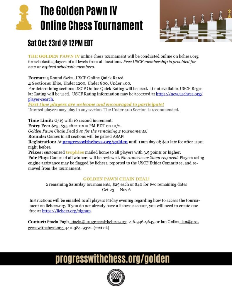 The Golden Pawn IV Flyer &raquo; The Golden Pawn IV Flyer pdf