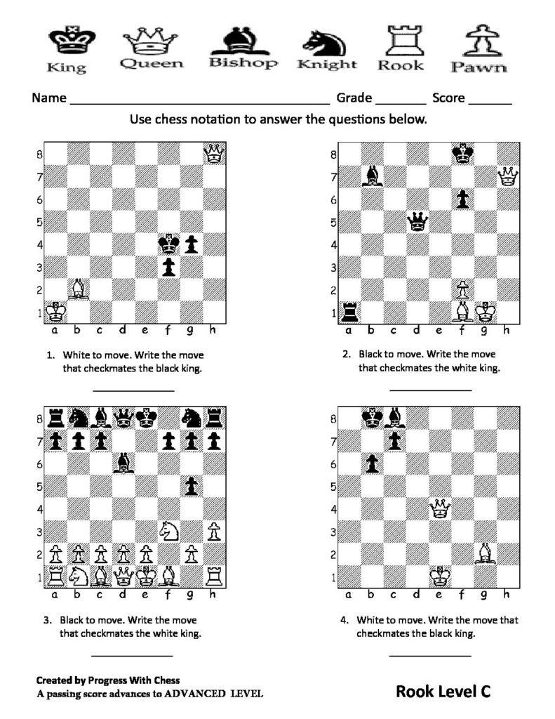Rook Level C » Progress With Chess