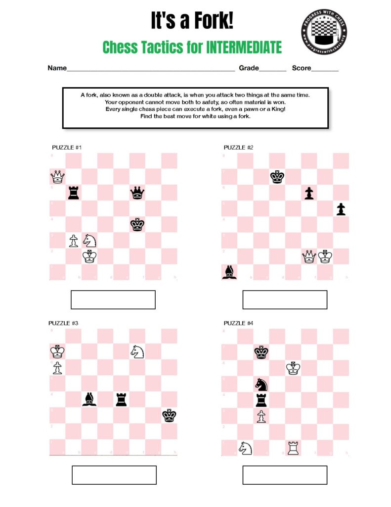 03 It's a Fork Intermediate Worksheet » 03 Its a Fork Intermediate Worksheet pdf