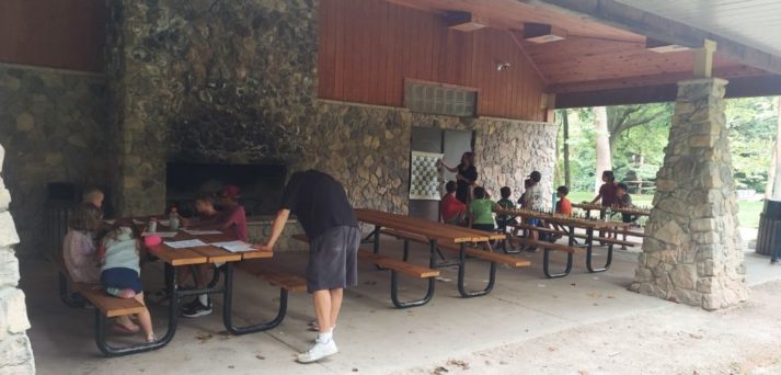 Our beginner and intermediate students enjoy diverse lessons at the beautiful Elmwood Park Cabin