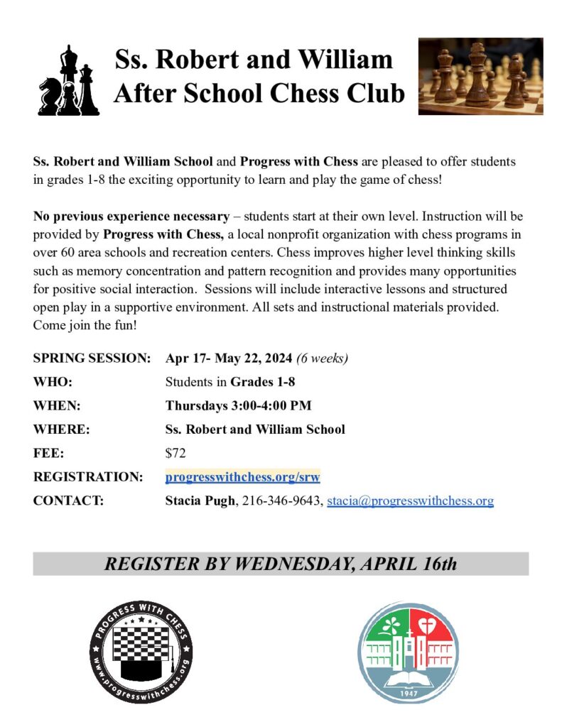 Ss. Robert And William Spring 24 » Progress With Chess