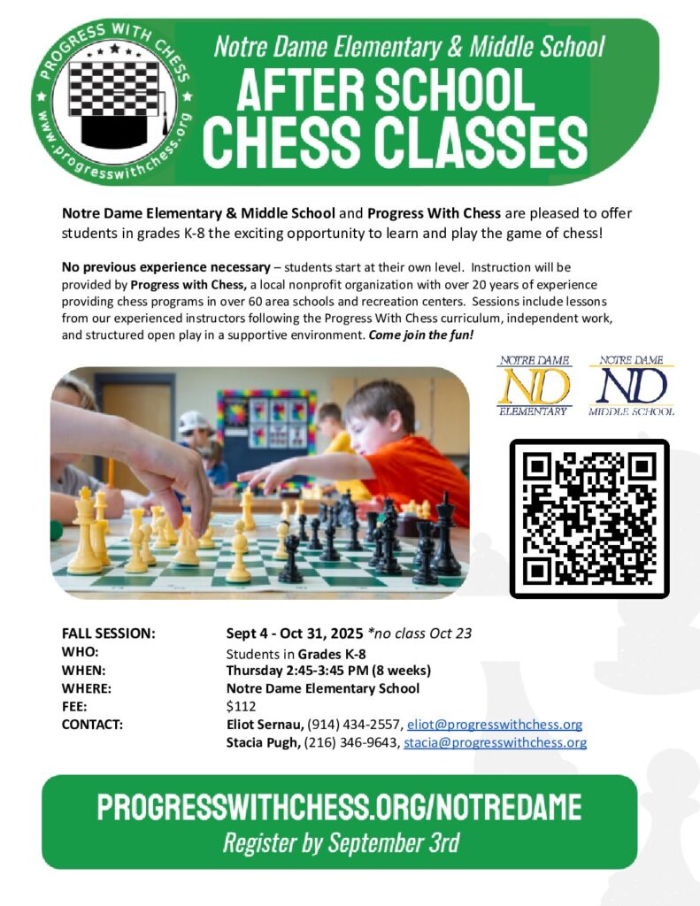 Notre Dame Chess Flyer &raquo; Notre Dame Chess Flyer pdf